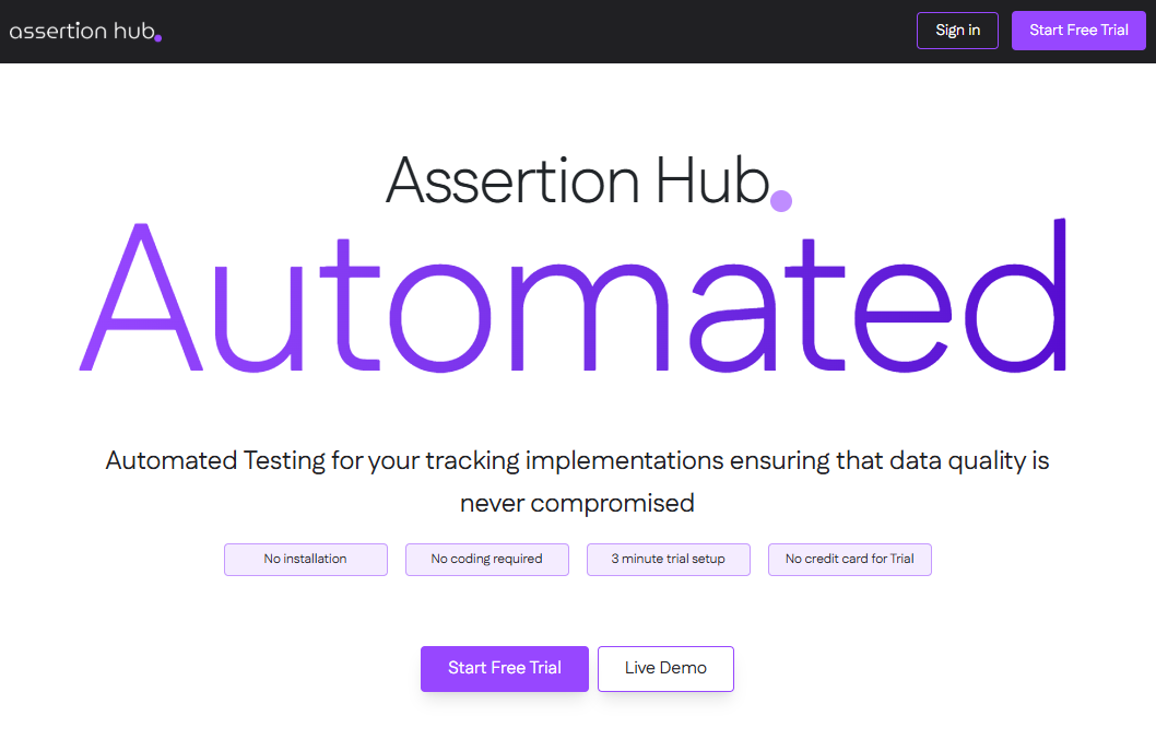 Getting Started with AssertionHub Automated