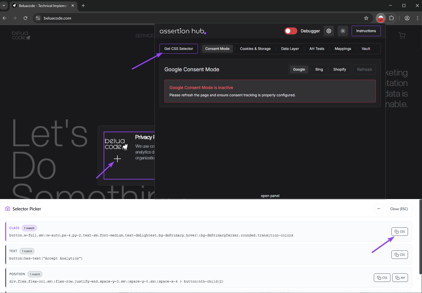 Selector Picker Browser Extension